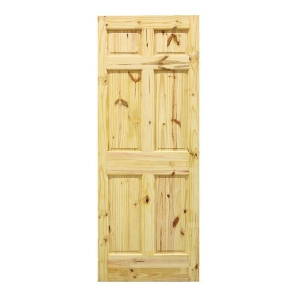 Puerta radiata con nudos