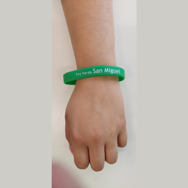 Pulsera silicón soy verde San Miguel - Imagen 3