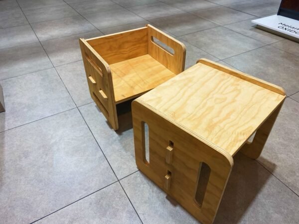 Juego de silla y mesa Montessori - Imagen 3